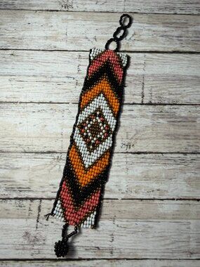 8" Beaded Aztec Bracelet
